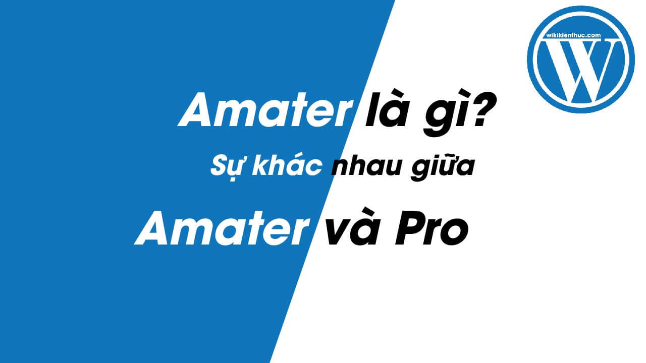 Amater là gì? Điểm khác biệt giữa một người “Amater” và “Pro”