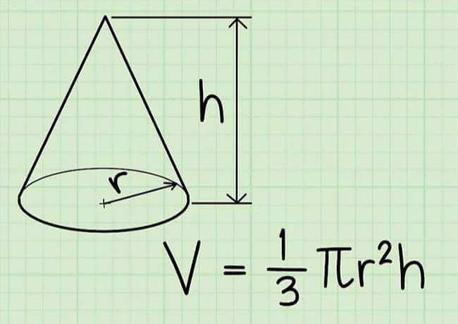 Công thức tính thể tích khối nón chính xác kèm ví dụ minh họa